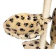 Cat tree with house and bed 138 cm, 5 levels, Petsi, beige