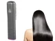 Cordless 2-in-1 Electric Hair Straightener Brush, Grey