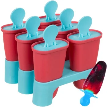 Ruhhy 24248 Ice Cream Molds, 6 pcs, Pink/Blue