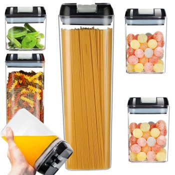 Airtight Food Storage Container Set of 5 for Kitchen and Pantry Organization
