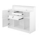 Gabbiano G26W Reception Seller Desk for Beauty Salon, white