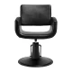 Hairdressing Chair Gabbiano Mataro Black with Black Base