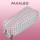 Maaleo Triple Fold-Out Pencil Case, Checkered