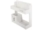 Hanging Organizer Shelf for Kitchen and Bathroom, White