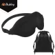 Ruhhy 3D Sleep Mask with Memory Foam, Black