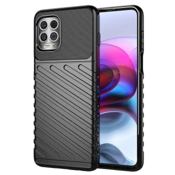 Thunder Case TPU Cover for Motorola Moto G100 / Edge S, Black