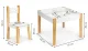 Ecotoys OT143 Kids Furniture Set Table and 2 Chairs