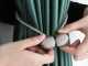 Magnetic Curtain Tiebacks, Grey, 2 pcs