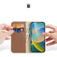 Dux Ducis iPhone 14 Pro Max Flip Case Hivo Leather, Brown