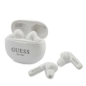 Belaidės ausinės Guess GUTWS1CWHTWS TWS Bluetooth, baltos