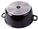 Deep Pot with Lid and Non-Stick Coating, 8 L, with Oven Mitts, Cast Aluminium