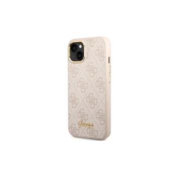 Guess 4G Vintage Gold Logo case for iPhone 14 Pro - pink