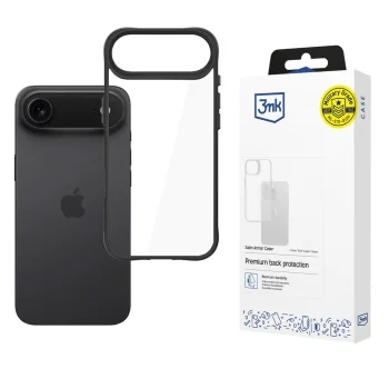 3mk Satin Armor Case+ for iPhone Air, Transparent Black