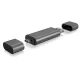 ICY BOX IB-CR200-C USB-C SD/microSD Card Reader Grey