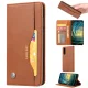 Huawei P20 Pro 2018 (CLT-L09, L29) PU Leather Wallet Case Cover, Brown