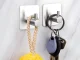 Self-Adhesive Metal Hooks No Drilling 4 pcs