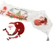 Christmas Table Runner with Santa Claus, 205x35 cm, White