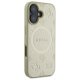 Чехол Guess Saffiano Peony Classic Logo MagSafe для iPhone 16 - Золотистый