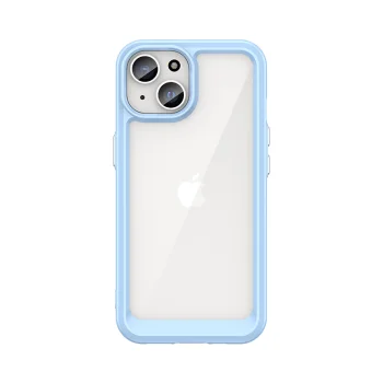 Dėklas iPhone 15 Plus Outer Space Case hibridinis apsauginis, mėlynas
