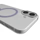 Puro iPhone 17 Case Lite Mag, Transparent with Pink Ring