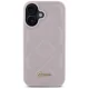 Guess iPhone 16 Case Quilted Metal Logo, Pink