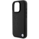 BMW Leather Hot Stamp Case for iPhone 16 Pro - Black