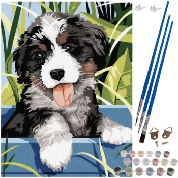 Maaleo Paint by Numbers 40x30 cm, Dog