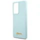 Guess Galaxy S21 Ultra Case Silicone Script, Blue