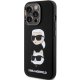Apple iPhone 15 Pro Max 6.7\'\' Karl Lagerfeld Silicone Karl&Choupette Head Cover Case, Black
