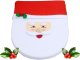 Christmas Bathroom Set, Rug, Toilet Seat Cover, Santa Decor, 3 pcs.