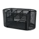 Metal Desk Organizer with 9 Compartments, Black