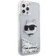 Karl Lagerfeld iPhone 12 / 12 Pro vāciņš KLHCP12MLNHCCS Sudraba