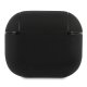 BMW BMA3SSLBK AirPods 3 cover black Geniune Leather Silver Logo