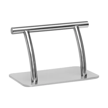 Hairdresser Footrest Gabbiano L005S Silver