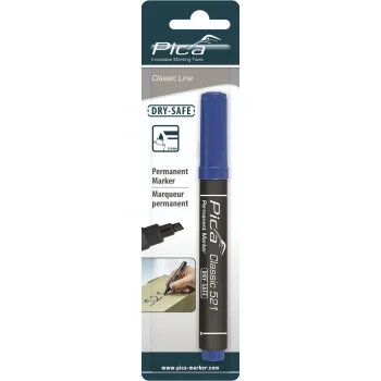 Pica Permanent Marker 521, 2-6 mm, Wedge Tip, Blue