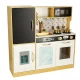 Children\'s Wooden Kitchen with Refrigerator and Chalkboard LULILO, Gold