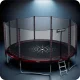 Garden Trampoline 465 cm (15 ft) with Outer Net and Ladder Neo-Sport