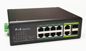 Industrial PoE Switch 8x 100Mbps PoE + 2x Gigabit TP/SFP POE802PRO, 120W