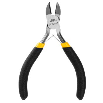 Deli Mini Tools Diagonal Pliers 125mm, Yellow