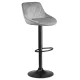 Sofotel Nerra Bar Stools with Backrest, Light Grey, Set of 2