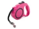 Retractable Dog Leash with Lock 5m Tape for Dogs up to 15kg, Pink