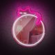 Sleeping Cat LED Neon Sign Wall Decor Forever Light FMNE03, Pink White