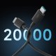 CUKTECH Type-C to 6A 240w cable 1.5m - Black