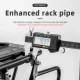 Rockbros 33210004001 Bicycle Rack with Shelf and LED Light, Black