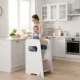 Ecotoys Montessori Kitchen Helper for Kids, Adjustable Step Stool