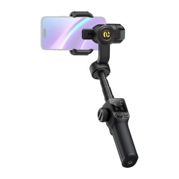 Aochuan S3 viedtālruņu stabilizators ar papildu ekrānu, melns