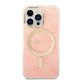 Apple iPhone 13 Pro 6.1\'\' Guess 4G Print MagSafe Case Cover (GUBPP13LH4EACSP) + Charger, Pink
