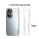 Huawei P50 ENKAY Anti-slip Strip Design Thickened 4 Corners Flexible TPU Cover Case , Transparent