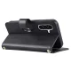 Samsung Galaxy A37 5G Leather Wallet Case with Stand and Shoulder Strap, Black