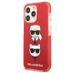 Karl Lagerfeld iPhone 13 Pro/13 Case Karl&Choupette Head Red